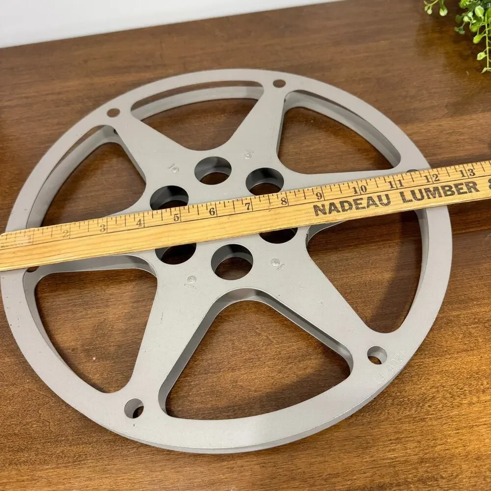 Vintage Scherr 16mm 1200 Ft Aluminum Metal Movie Film Reel Made in USA
